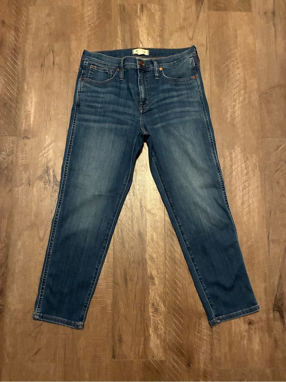 Madewell Midrise Stovepipe Jeans - Medium Wash. Size 30